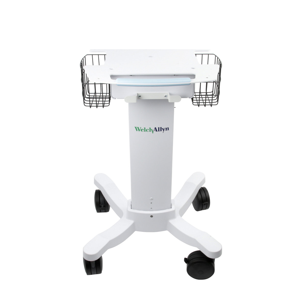 Cart Office w/wheels, 2 Side Baskets, Cable Arm & Lower Shelf not Incl., f/ CP150 & PC ECG (1/EA) by Hillrom/Welch Allyn  ID 105341